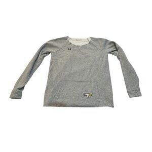 Under Armour ColdGear Grey Sweatshirt Pullover Eagle Logo Women's LG
